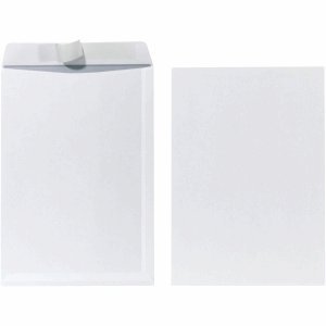 Preisvergleich Produktbild 250 x Herlitz Versandtasche C4 Haftklebung weiß 90g / qm