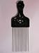 Afro metal comb fist handle for styling and untangling longer length teeths