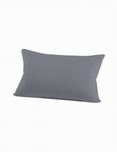 schlafgut 50001-00003000-034-128 Interlock Kissenbezug, 40 x 60 cm, graphit grau - 2