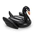 Produktbild Riese Aufblasbare Swan Pool Float 76 " Schwarz, Golden, Weiß- Außenpool Große Floatie Lounge für Erwachsene & Kinder - Cool Fun Blow Up Gold- Floater -Spielzeug (Schwarz)