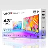 DREAMSTAR 43 inch, 109 cm Google TV, Full HD, Ultra Thin Frame, Android Smart TV