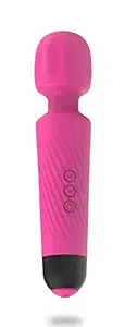 Cordless Personal Body Massager for Women & Men - Waterproof & Portable Vibrate Wand with Extra Long Battery Chargeble - Smooth Flexible Neck