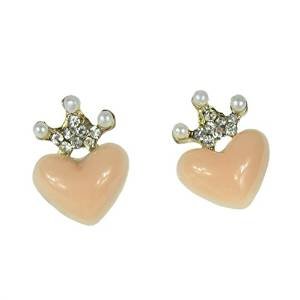 Hosaire-1x-Beauty-Nice-Newest-Sweet-Korean-Fashion-Lady-Girls-Rhinestone-Crown-Love-Heart-Stud-Earrings-Pin