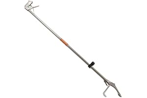 150 Cm Ormtång, Hopfällbar Ormkrok, Självlåsande Ormgripare, Reptilgrippinne i Rostfritt Stål med Lås och Bekvämt Handtag för Utomhusbruk