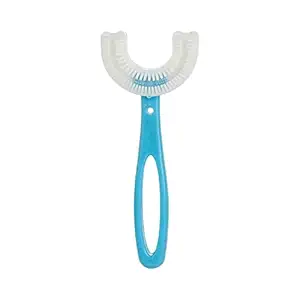 Children Infant Toothbrush 360 Degree U-shaped For 2-6 Years Mouth-Cleaning Silicone Clean Brushing Kids Teeth Dental Care Hand-Held Version