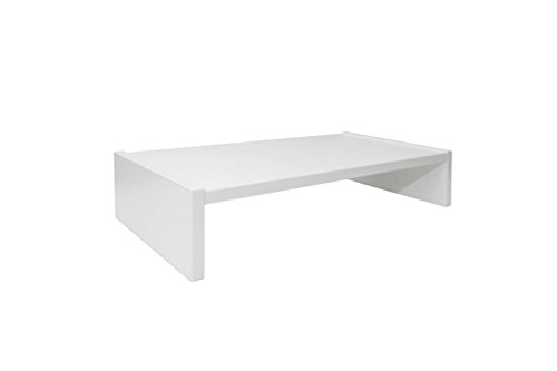 Design Monitortisch „Sauerland“ Bildschirm Ständer Schreibtischregal Standfuß Lichtgrau B / H / T 60 x 8 x 30 cm - 2