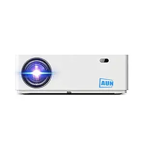 AUN M19 1GB 8GB Android Home Theater Smart Full HD Projector WiFi Bluetooth Miracast 1080P Native Resolution Projector 4K Ultra HD (5500 Lumens)