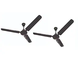 AASMA rapid ceiling fan 56 inch , 1400mm brown colour, Pack of 2
