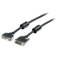 Equip DVI DualLink Verlängerung mit 2x Ferritkernen, 1,8 m schwarz