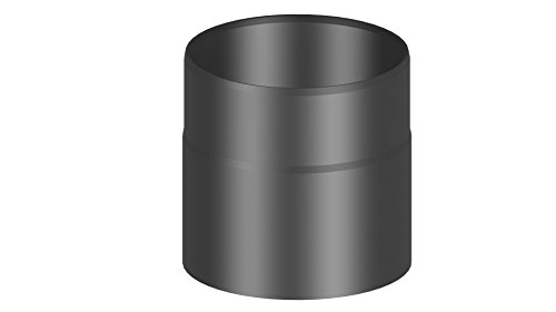 Ofenrohr-Längenelement 150 mm Länge und 150mm Durchmesser, schwarz