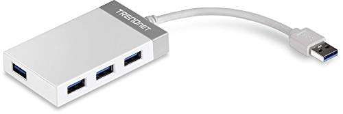 TRENDnet TU3-H4E - Mini hub USB 3.0 de 4 puertos