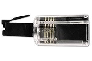 DRAGON TRADING DragonTrading® Desenredador giratorio de cable telefónico 360, transparente/negro