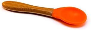 Onco Baby Bamboo Spoons (Pack of 2, Orange)