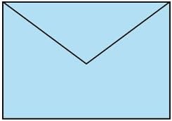Paperado C5 Lined Tissue Envelope - Aqua (Pack of 5)