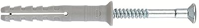 Legrand FISCHER 050356 - Taco clavo N 8X60/20 nylon S (50) (Envase de 50 ud.)