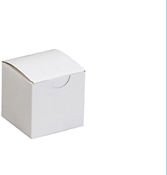 BridalSource 3" x 3" x 2" Cake Boxes (100), White
