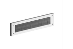 LOWENERGYSUPERMAKET Letterbox Cover Draught Excluder with Brush - White Draft
