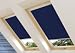 Produktbild Dachfenster Verdunkelung in dunkelblau Solstro Verdunklungsrollo Passend auf Velux Fakro Dakstra Solstro, multifit 114x140 wie S08, SK08, S8A (Achtung! Angegebene Maßen stehen für die Aussenmasse des Dachfensters und nicht für die des Stoffs!)