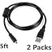 Produktbild SN-RIGGOR Ersatz-USB-Ladekabel/Datenkabel für Sony Kamera Cybershot DSC-W800 W810 W830 W330 DSC-TF1, DSC-W710, DSC-W730s/b/p/r, 2 Packungen