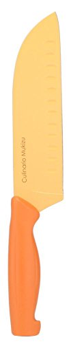 culinario Mukizu Santokumesser, orange, mit antibakteriellem Hygieneschutz