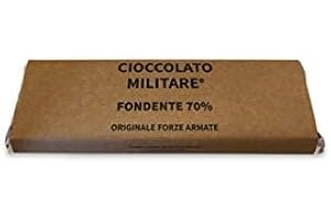 Cioccolato Militare - Stecca 300 grammi - Fondente 70% - Originale Forze Armate