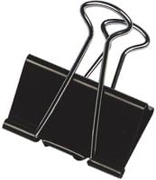 Q Connect Foldback Clips manufactured from high quality steel. Handles fold flat for space saving filing. Capacity - 24mm.