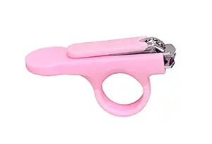 Mastela Baby Safety Nail Scissor/Clipper/Manicure/Pedicure/Baby Magnifier Nail Cutter/Safety Cutter Care for New Born Baby/Toddler/Kids/Children (Nail Cutter NC1 Pink, Pack of 1)