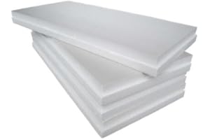 ITALFROM - 5 Pannelli in EPS "Polistirene Espanso Sinterizzato" per Isolamento Termico/Acustico -100x50 (5 X (100 X 50 X 4 cm))