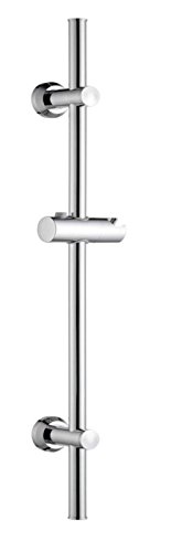 Brausestange Wandstange Duschstange 110cm verstellbar beidseitig variabel chrom (kein erneutes Bohren notwendig)