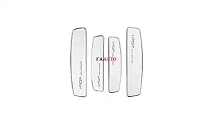 Faauto I POP White Stylish Door Protector,Edge Guard,Scratch Guard for Mahindra XUV 300 (Set of 4 Pcs)