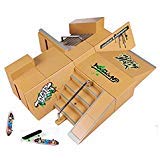 Kidsdream®  Parque de skate de 8 piezas con 3 skates para controlar con tus dedos