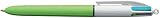 Tinta : aceite BIC 4 Colours Bolígrafo Clip-on retractable pen, Verde, Rosa, Púrpura, Turquesa 1 pieza