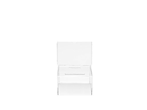 Deflect-o - Caja para sugerencias o propinas con soporte para cartel 152 x 102 mm transparente reviews Deflect-o - Caja para sugerencias o propinas con soporte para cartel 152 x 102 mm transparente