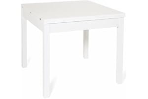 KLESIA Tavolo da cucina sala da pranzo 90x90 cm allungabile con apertura a libro a 180 cm in legno nobilitato (Bianco)