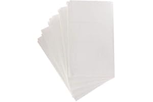 FILOUFACE Lot de 6 TORCHONS à Broder Point de Croix Coloris Blanc 70 x 44 cm