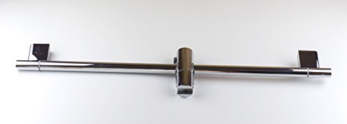 RBN Dusche Duschstange mit Handset Halterung Halter verstellbar Höhe, Chrome Finish, Made in EU, chrome, 90 cm / 35.4 in - 4