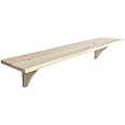 EEMKAY® New Lovon 100% Pine Wooden Shelf With Sturdy Solid Build Perfect for Storing Away Work Tools & Equipment 90cm