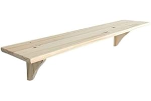 EEMKAY® New Lovon 100% Pine Wooden Shelf With Sturdy Solid Build Perfect for Storing Away Work Tools & Equipment 90cm