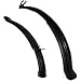 Produktbild FI0465 Universal MTB Trekking Fahrrad Schutzblech Set Vorne Hinten für 24" & 26" Kunststoff