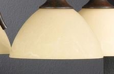 Lampenglas 11885 Ersatzschirm Schirm Glas E 14 Lampenschirm Ersatzglas alabasterfarbig champagner mediterrane - 2