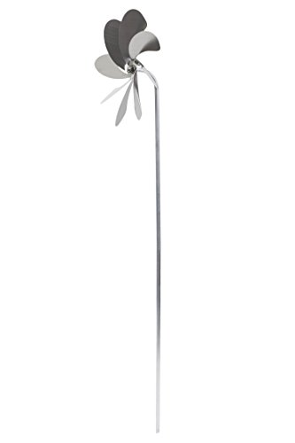 A1002 – steel4you Windrad Windmühle Speedy20 aus Edelstahl (20cm Rotor-Durchmesser), kugelgelagert, Edelstahl Dekoration Garten – made in Germany - 3