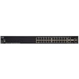 Cisco sg350x-24 gestionado l3 gigabit ethernet (10/100/1000) negro 1u - switch de red (gestionado, l3, gigabit ethernet (10/100/1000), montaje en rack, 1u)