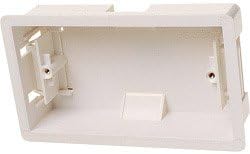 Wall Dry Lining Flush Pattress Electrical Socket 2 Gang Dry Lining Box 36mm