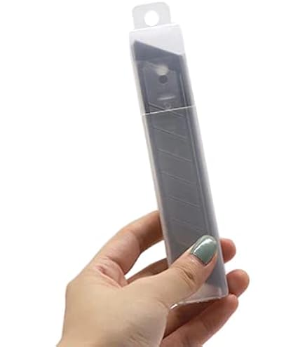 10 Lame Da 25mm Per Taglierini - Ricambio Per Cutter, Acciaio Affilato, Per Cartone, Plastica E Pelle - Foto 3