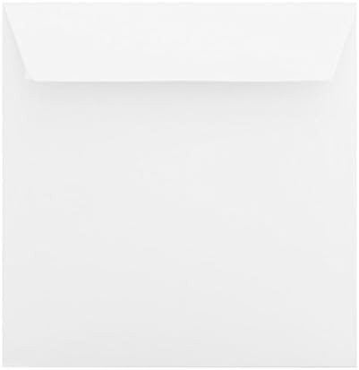 Paper24&nbsp;Square Envelopes, 16&nbsp;x 16&nbsp;cm, 120&nbsp;g Peel and Seal, Snow White, 160&nbsp;x 160&nbsp;mm, Pack of 25