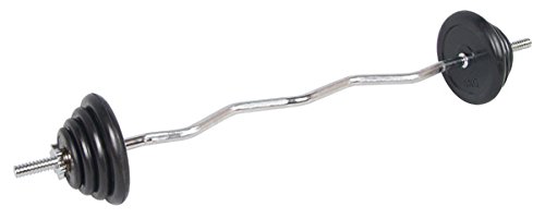 Preisvergleich Produktbild Hantelset Curlstange Kunststoff Ummantelung 23,5kg