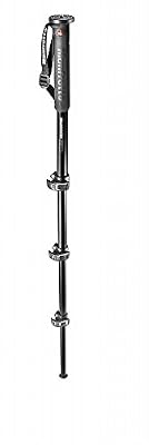 Manfrotto XPRO Monopode Photo en Aluminium 4 Section Noir