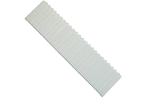 PAMKELLE 10 strisce di copertura per distributore per 12 posti modulari, colore bianco, per distributore F-Tronic, Hager, Geier, ecc.