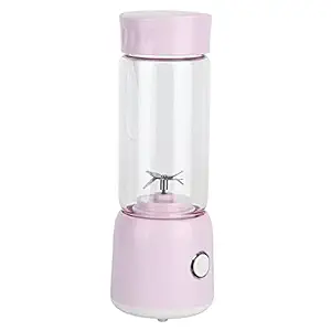 Fruit Juicer Cup, Portable 350ml Capacity Light Weight Electric Hand Blender USB Rechargeable for Travel for Home