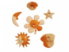 Osm'Ose - Presas de escalada Serie Kiddy, tamaño M, Madera, medium